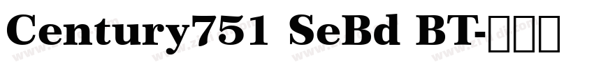 Century751 SeBd BT字体转换